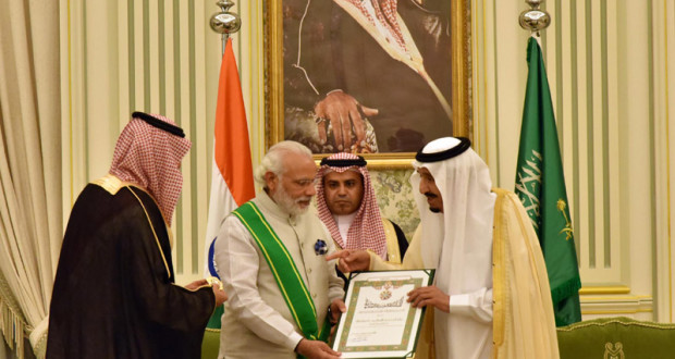 Highest Saudi civilian honour conferred on Modi