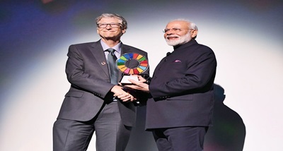 प्रधानमंत्री ‘ग्लोबल गोल कीपर अवार्ड’ से सम्मानित 