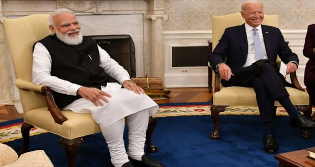 PM Modi meets US President  Biden at White House