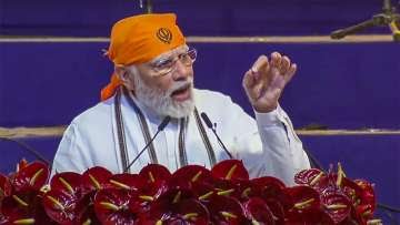 गुरु तेग बहादुर के 400वें प्रकाश पर्व के मौके पर पीएम मोदी ने राष्ट्र को संबोधित किया , औरंगजेब हमारी आस्था को नहीं तोड़ पाया-मोदी.