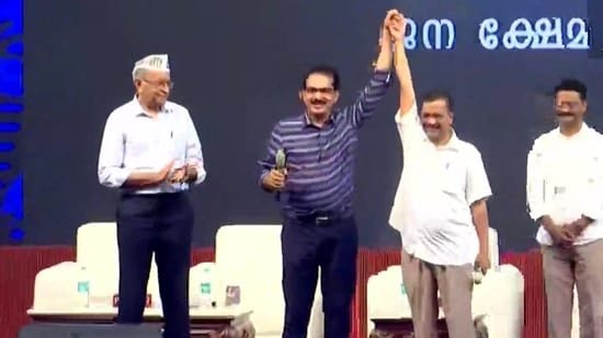 Aam Aadmi Party forays into Kerala, announces alliance with Twenty20 party.