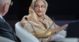 Sheikh Hasina to begin global outreach with India.