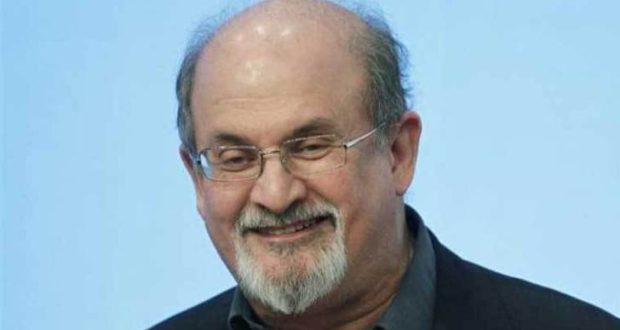 Salman Rushdie is stabbed on stage 33 years after fatwa, in NY hospital.
