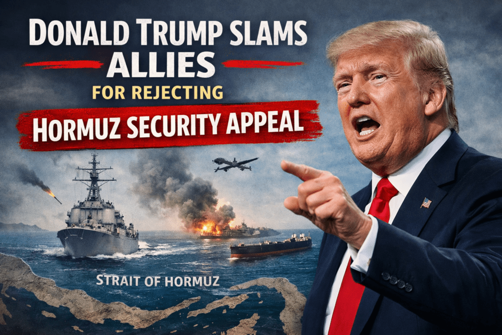 Donald Trump slams allies for rejecting Hormuz security appeal