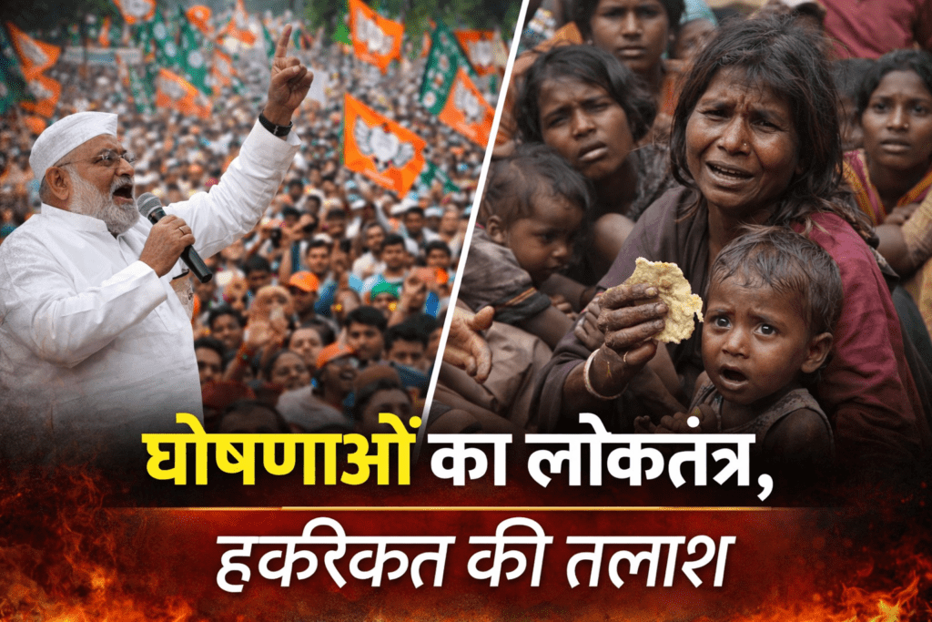 घोषणाओं का लोकतंत्र