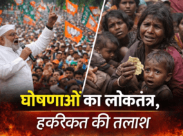 घोषणाओं का लोकतंत्र