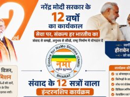 सेन्टर फॉर नमो स्ट्डीज का संवाद के 12 सत्रों वाला इंटर्नशिप कार्यक्रम सेन्टर फॉर नमो स्ट्डीज का संवाद