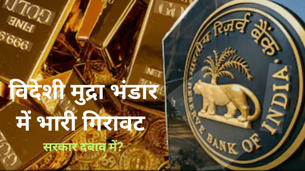 विदेशी मुद्रा भंडार में भारी गिरावट