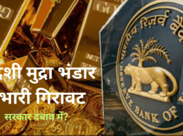 विदेशी मुद्रा भंडार में भारी गिरावट, सरकार दबाव में? विदेशी मुद्रा भंडार में भारी गिरावट